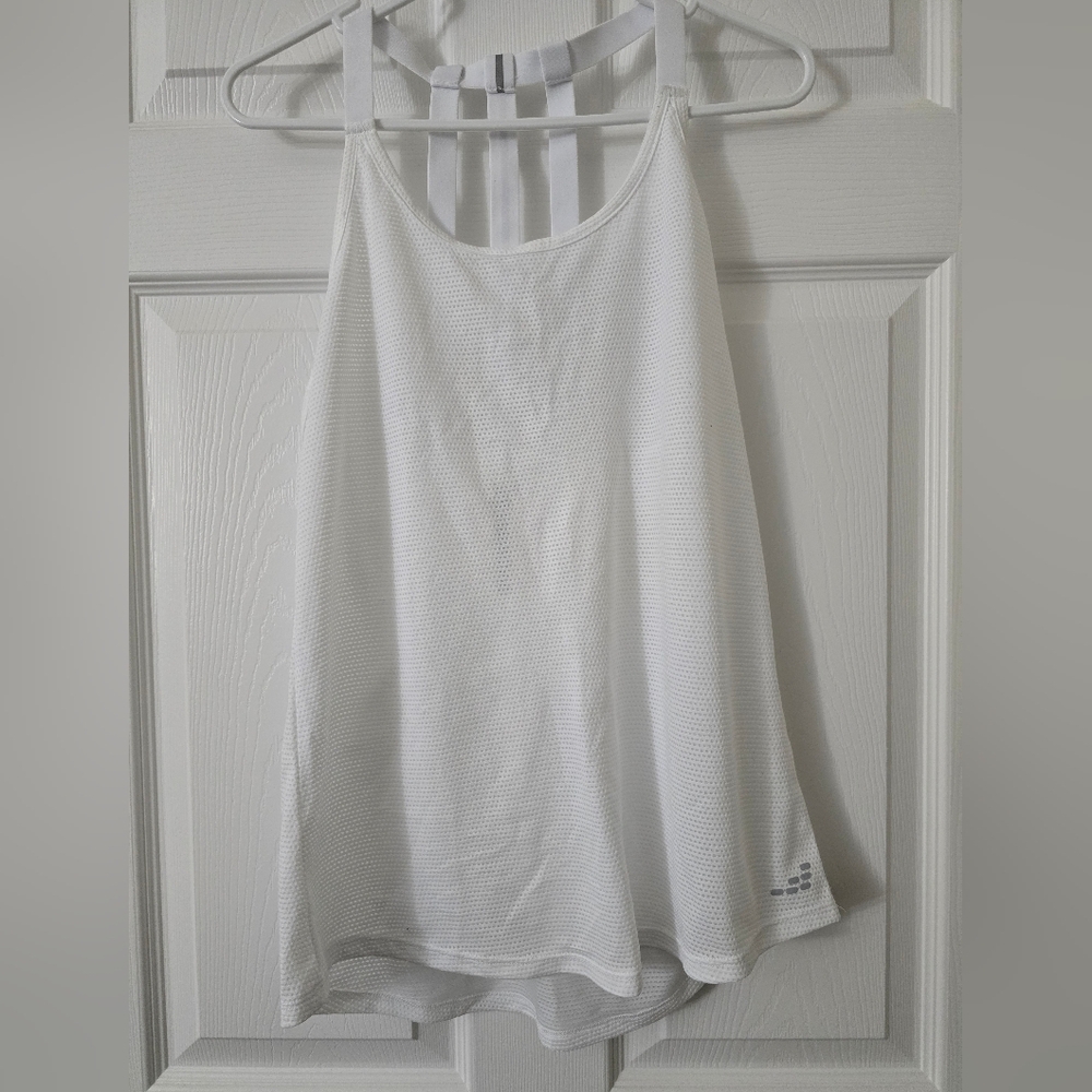 Women's White Athletic Tank Top